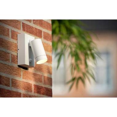 Image of Lucide Taylor Outdoor Wall Mounted Spotlight with PIR Sensor