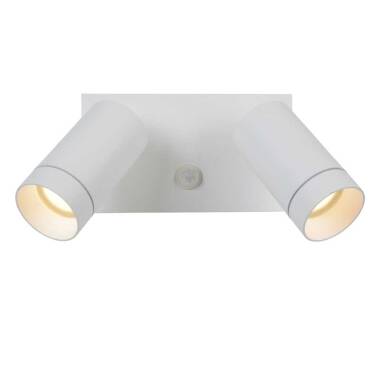 Image of Lucide Taylor Outdoor Wall Mounted Twin Spotlight with PIR Sensor