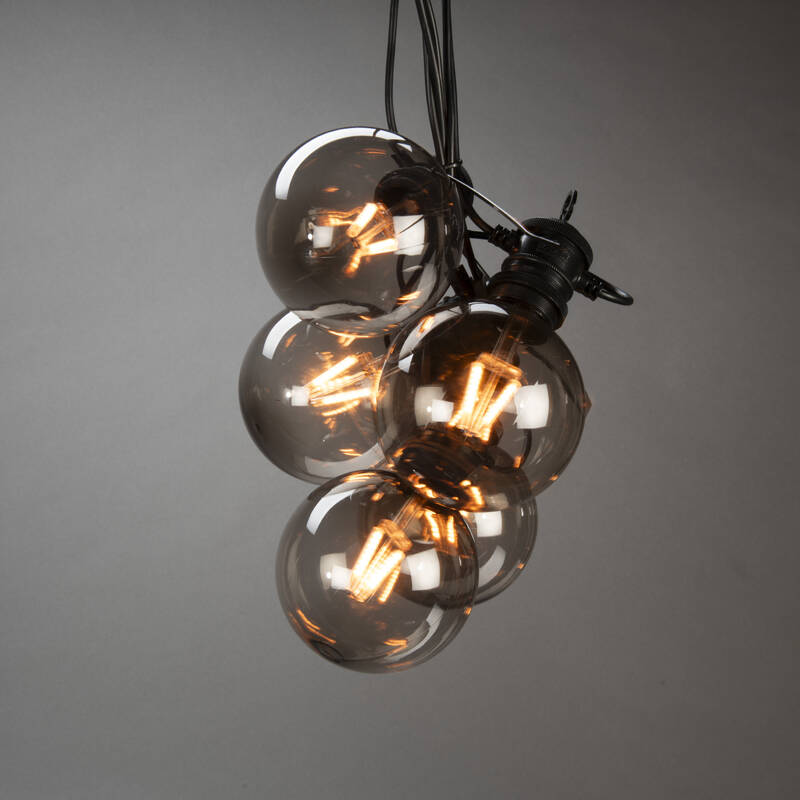 Image of Konstsmide 4.5M Amber LED Amber Glass Festoon Lights