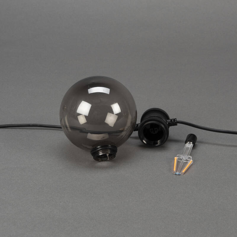 Image of Konstsmide 4.5M Amber LED Amber Glass Festoon Lights