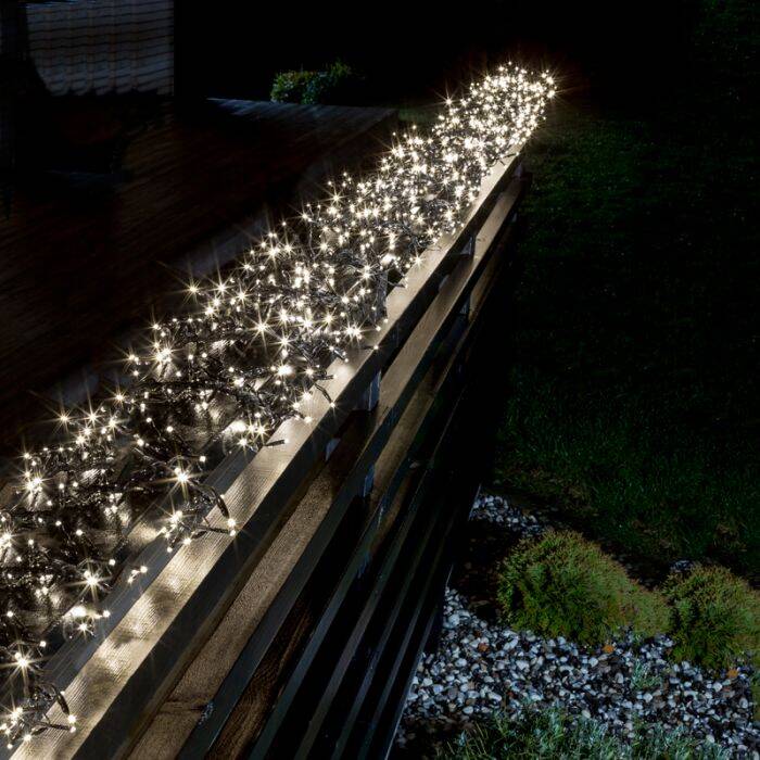 Image of Konstsmide 13.5M Multi Colour LED Multi-Function Cluster String Lights