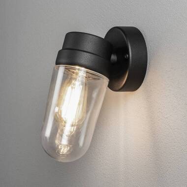 Konstsmide Vega Outdoor Wall Light with Oval Glass