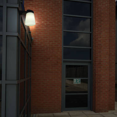 Image of Eterna Well LED Outdoor Corner Wall Light