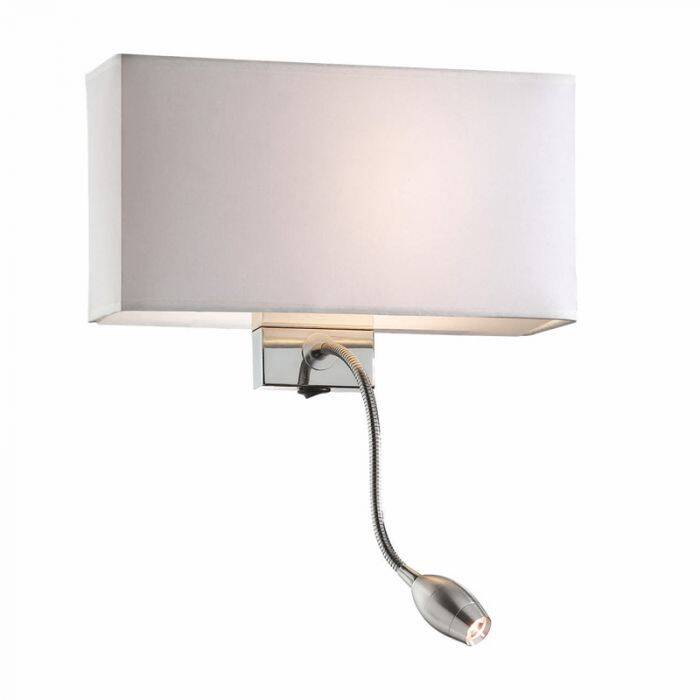 Image of Hotel Wall Light with LED Reading Light