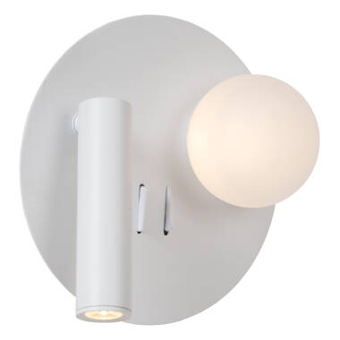 Image of Lucide Matiz LED Wall Light with Reading Light