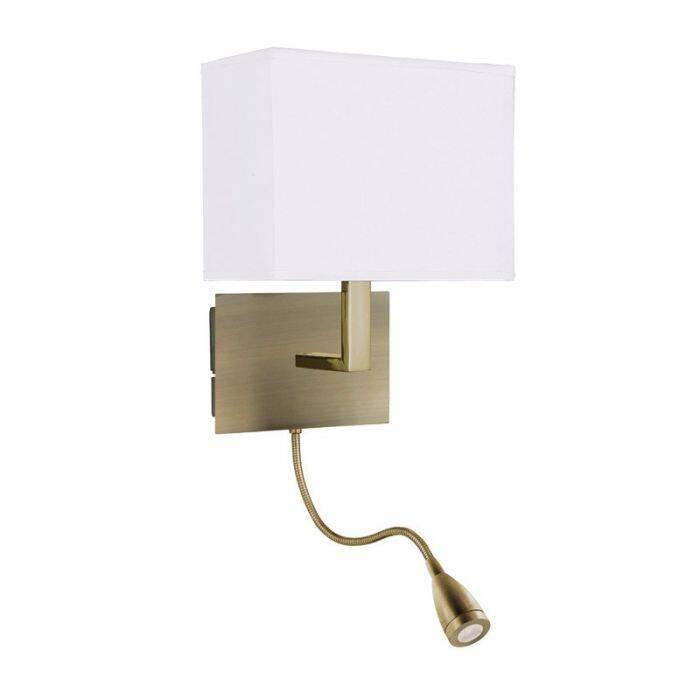 Image of Searchlight Arosa Wall Light with LED Reading Light