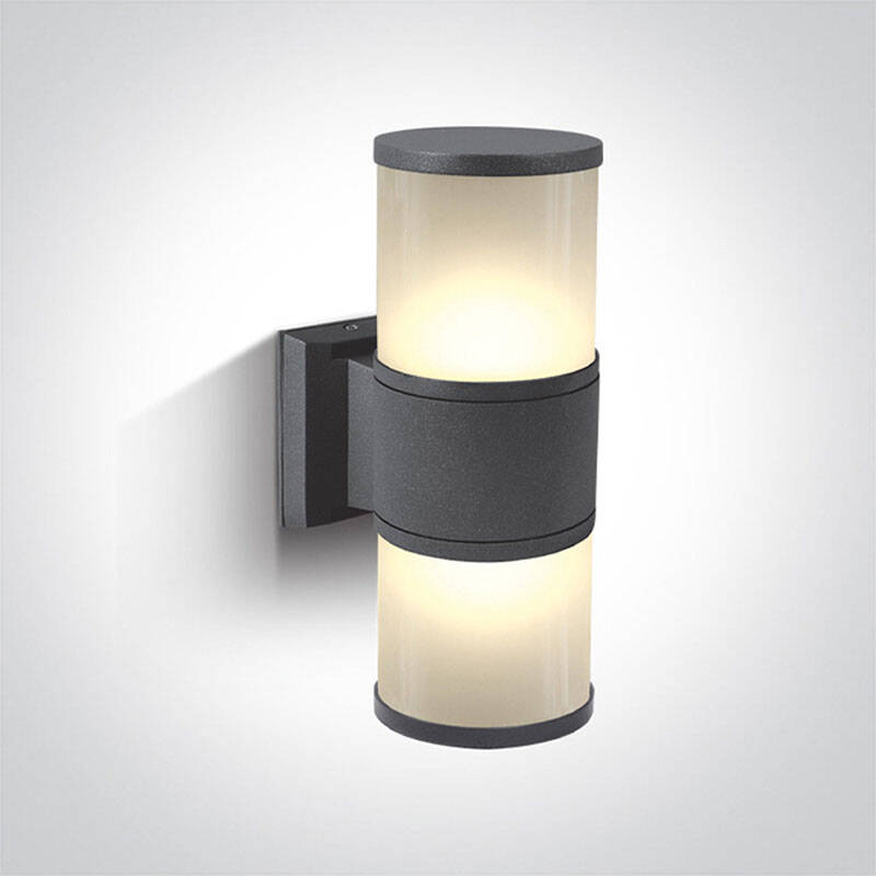 Image of Cylinder Outdoor Up & Down Wall Light