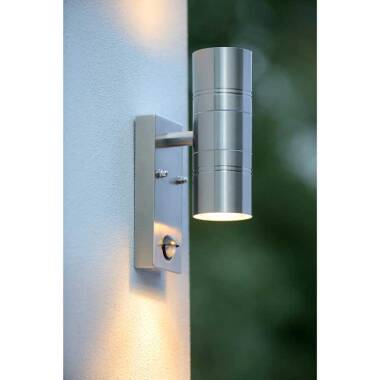 Image of Lucide Arne LED Outdoor Up & Down Wall Light with PIR Sensor