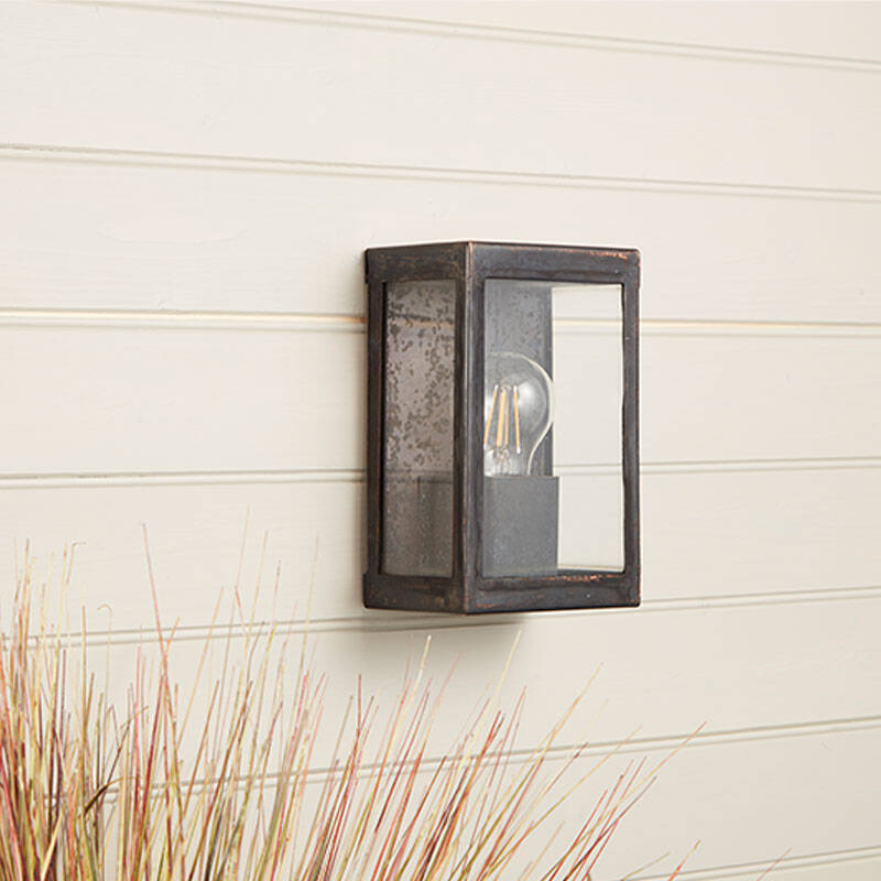 Image of Westport Coastal Cabin Half Lantern Outdoor Wall Light