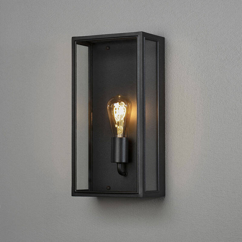 Image of Konstsmide Carpi Grande Half Lantern Outdoor Wall Light