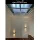 Image of Lucide Zaro Curved Outdoor Up & Down Wall Light