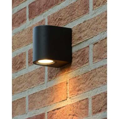Image of Lucide Zaro Curved Outdoor Wall Light