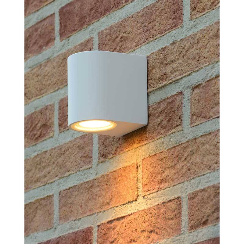 Image of Lucide Zaro Curved Outdoor Wall Light