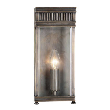 Elstead Holborn Medium Half Outdoor Lantern Wall Light