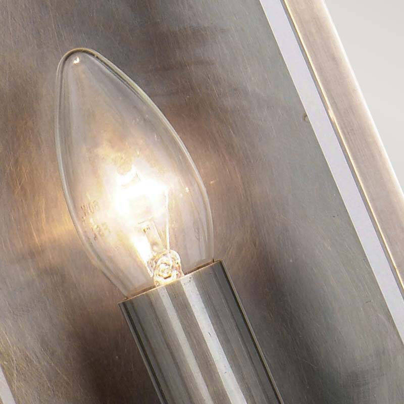 Image of Elstead Holborn Medium Half Outdoor Lantern Wall Light