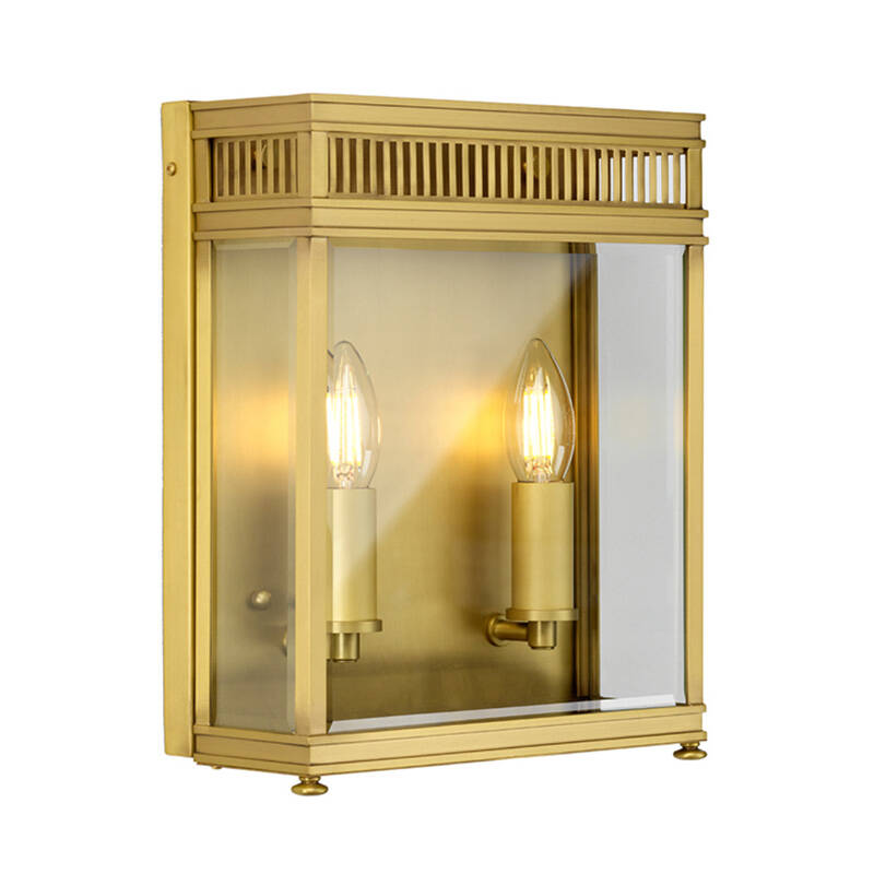 Image of Elstead Holborn Medium Half Outdoor Lantern Wall Light
