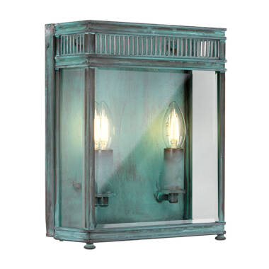 Elstead Holborn Medium Half Outdoor Lantern Wall Light