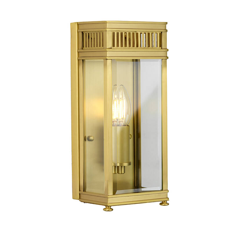 Image of Elstead Holborn Medium Half Outdoor Lantern Wall Light