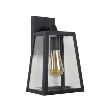 Image of Lucide Large Matslot Outdoor Hanging Lantern Wall Light