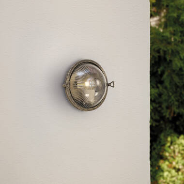 Westport Coastal Pebble Outdoor Flush Wall Light