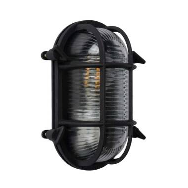 Image of Lucide Dudley Oval Outdoor Flush Wall Light