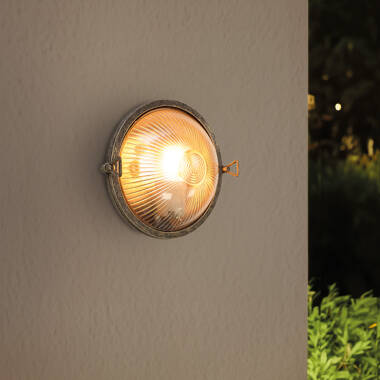 Image of Westport Coastal Pebble Outdoor Flush Wall Light