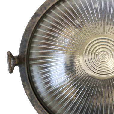 Image of Westport Coastal Pebble Outdoor Flush Wall Light