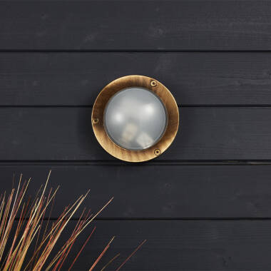 Westport Coastal Porthole Outdoor Flush Wall Light