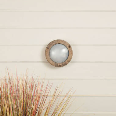 Westport Coastal Porthole Outdoor Flush Wall Light