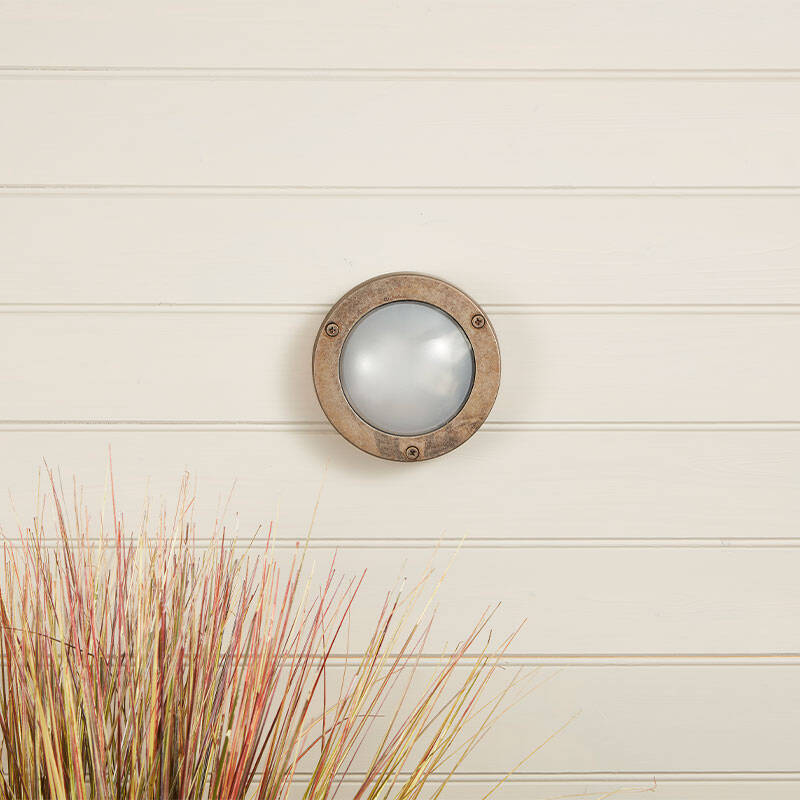 Image of Westport Coastal Porthole Outdoor Flush Wall Light