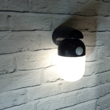 Image of Eterna Well Corner LED Outdoor Wall Light with PIR Sensor