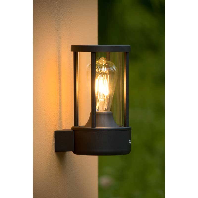 Image of Lucide Lori Outdoor Wall Light with Dusk to Dawn Sensor