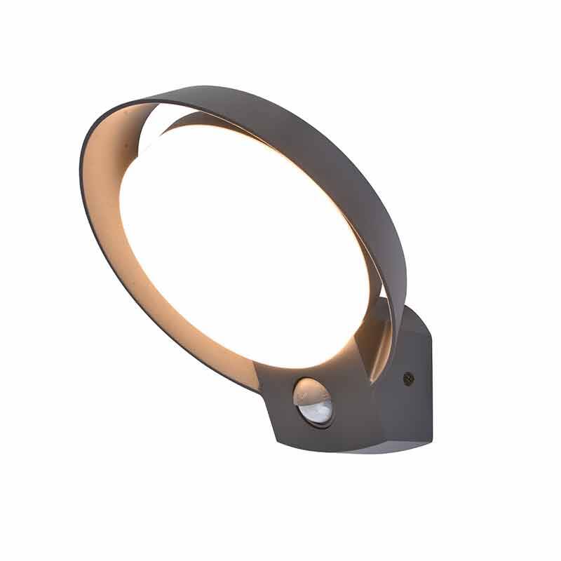 Image of Lutec Polo LED Outdoor Wall Light with PIR Sensor