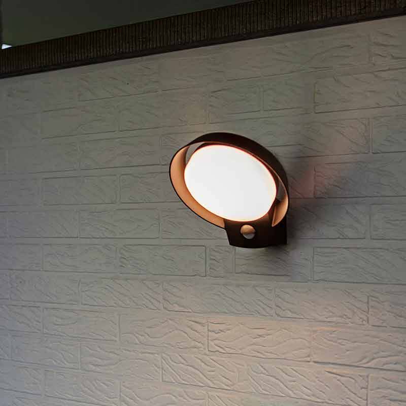 Image of Lutec Polo LED Outdoor Wall Light with PIR Sensor