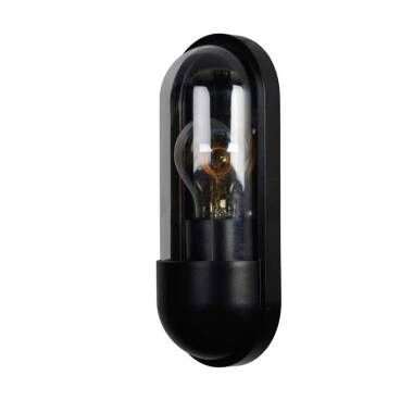 Image of Lucide Capsule Half Lantern Outdoor Wall Light