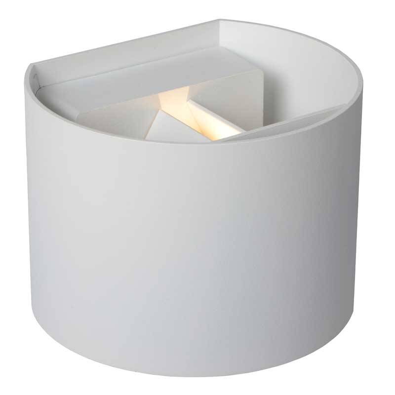 Image of Lucide Axi Curve Bathroom LED Up & Down Wall Light