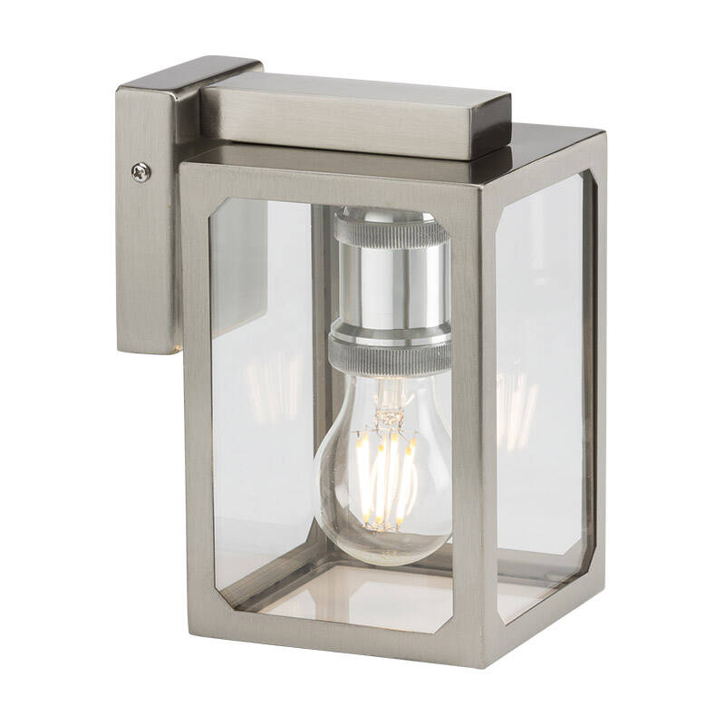 Image of Solid Outdoor Hanging Lantern Wall Light