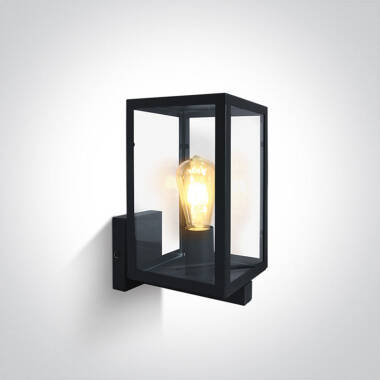 Cube Outdoor Lantern Wall Light