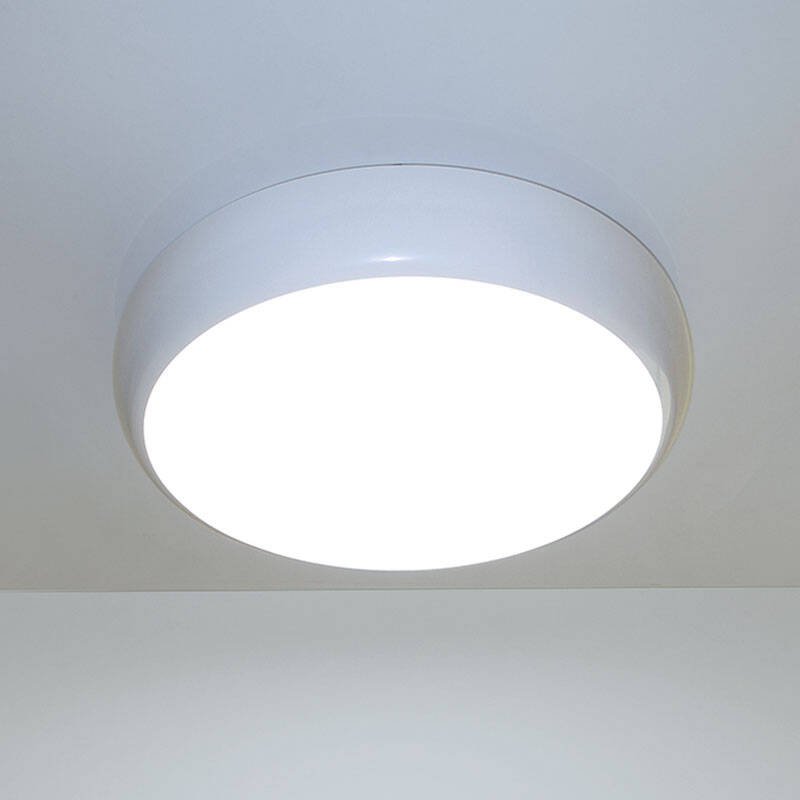 Image of Eterna Chara 9W/14W/20W Colour Selectable LED Ceiling & Wall Flush Light with Microwave Sensor