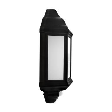 Image of Eterna Veco LED Half Lantern Outdoor Wall Light with PIR Sensor