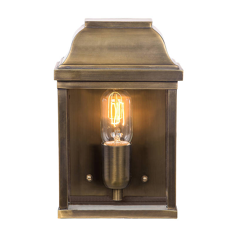 Image of Elstead Victoria Half Lantern Outdoor Wall Light
