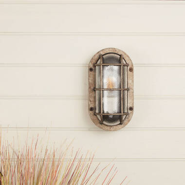Image of Westport Coastal Ship Outdoor Oval Flush Wall Light
