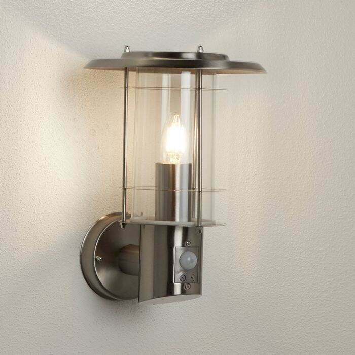 Image of Searchlight Outdoor Wall Light with PIR Sensor