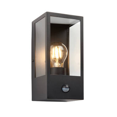 Endon Oxford Half Lantern Outdoor Wall Light with PIR Sensor