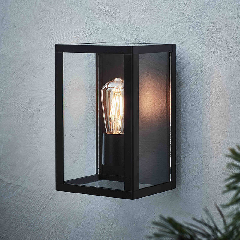 Image of Pelham Half Lantern Outdoor Wall Light