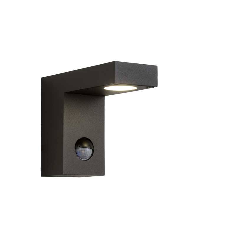 Image of Lucide Texas LED Outdoor Wall Light with PIR Sensor