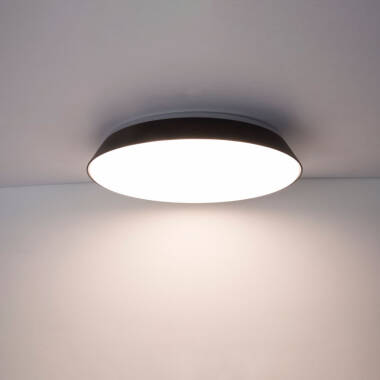 Lutec Panter White and Colour Selectable LED Bluetooth Ceiling Light