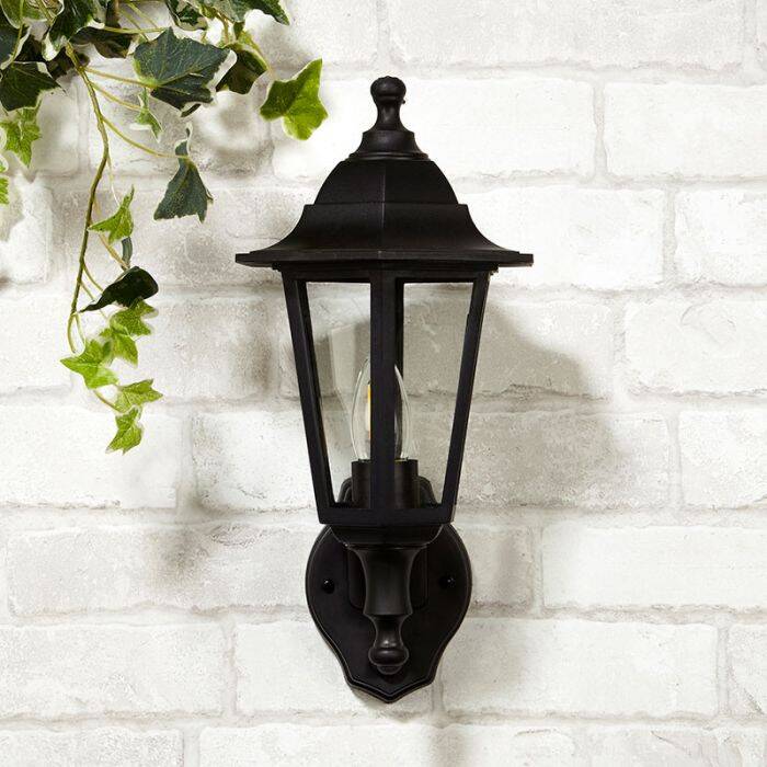 Image of Searchlight Garrett Coach Lantern Outdoor Wall Light with PIR Sensor