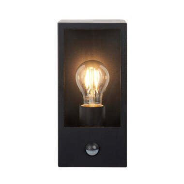 Image of Endon Oxford Half Lantern Outdoor Wall Light with PIR Sensor