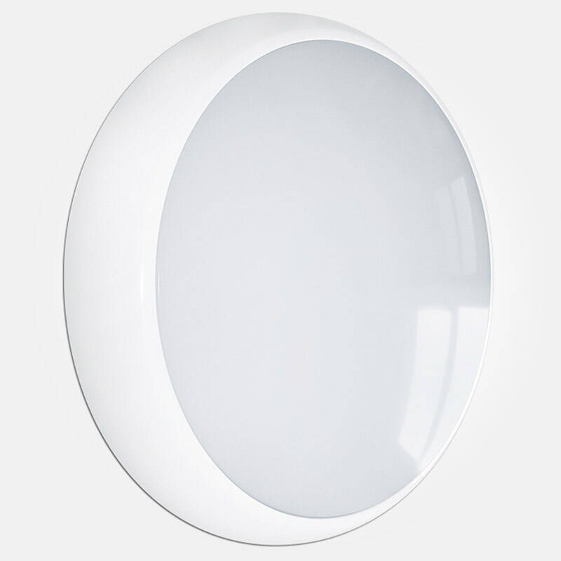 Image of Eterna Chara 9W/14W/20W Colour Selectable LED Emergency Ceiling & Wall Flush Light with Microwave Sensor
